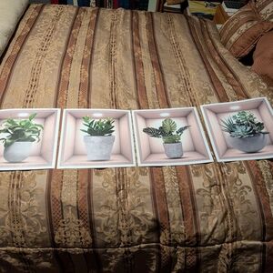 Set of 4 Botanical Wall Art Prints